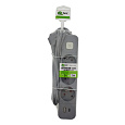 QTEC Q-417F Predlžovací prívod 2m 3 zásuvky + VYP - USB A+C/2,4A