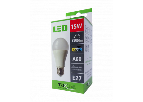 LED žiarovka BC TR 15W E27 A60 neutrálna biela