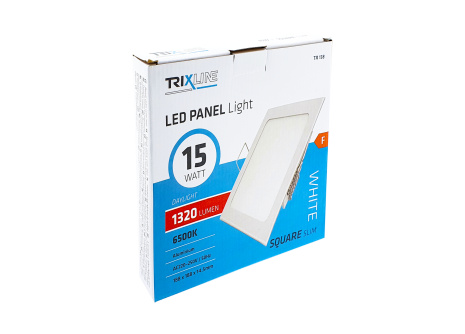 LED panel TRIXLINE TR 138 15W, štvorec vstavaný 6500K