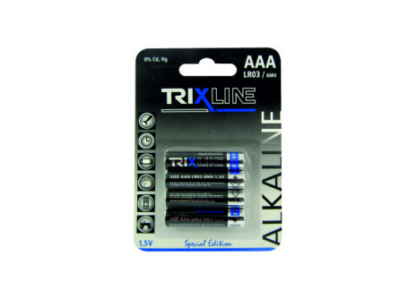 Alkalická mikrotužková 1,5V batéria BCRL03/4BP TRIXLINE 
