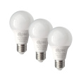 LED žiarovky 9W/806lm/A60/E27 teplá biela 3 PACK Qtec