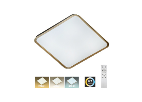 LED stropné svietidlo TR-618S - UNA 60W 5700lm 50x50cm CCT + ovládač Trixline