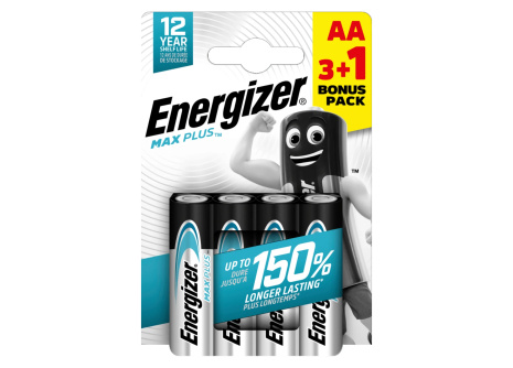 ENERGIZER ALKALINE LR6 MAX PLUS AA 3+1 eco / 4ks BLISTR