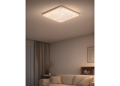 LED stropné svietidlo TR-605S - FLORA 60W 5700lm 53x53cm CCT + ovládač Trixline
