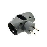 QTEC Q-415F Rozbočovacia zásuvka 2x2P+PE/1x2P