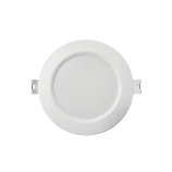 Q-101P LED panel 6W 660lm 4000K biely - kruhový vstavaný Qtec