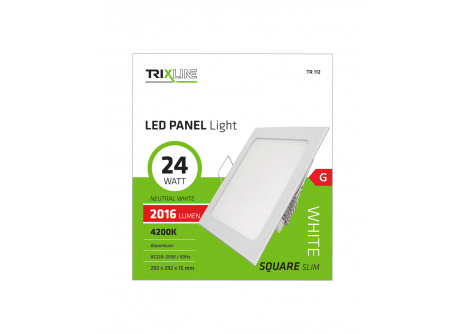 LED panel TRIXLINE TR 112 24W, štvorec vstavaný 4200K