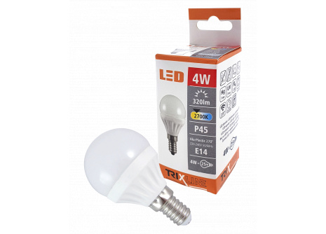 LED žiarovka BC TR 4W E14 P45 teplá biela