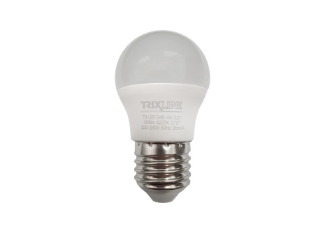 LED žiarovka Trixline 4W 368lm E27 G45 neutrálna biela