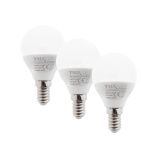 LED žiarovka Trixline 6W P45 E14 studená biela 3 PACK