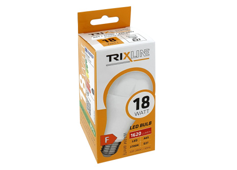 LED žiarovka Trixline 18W 1620lm E27 A65 teplá biela