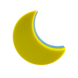 TR-052M LED 0,5W nočné svetlo so senzorom súmraku - mesiac Trixline