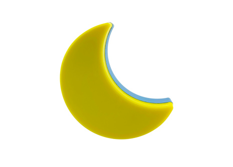 TR-052M LED 0,5W nočné svetlo so senzorom súmraku - mesiac Trixline
