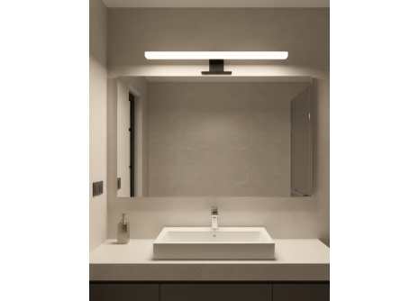 Q-310B LED 10W/850lm/4000K zrkadlové svetlo 50cm - čierne QTEC