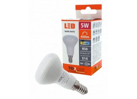 LED žiarovka BC TR 5W E14 R50 teplá biela