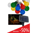 TR-590 Dekoratívne 10ks LED vonkajšia solárna reťaz 2m multicolor IP44 Trixline