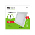 Podhľadové LED svietidlo TRIXLINE – prisadené štvorcové 9W neutrálna biela