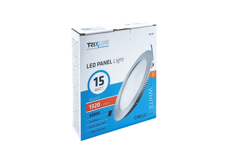 LED panel TRIXLINE TR 129 15W, kruhový vstavaný 6500K