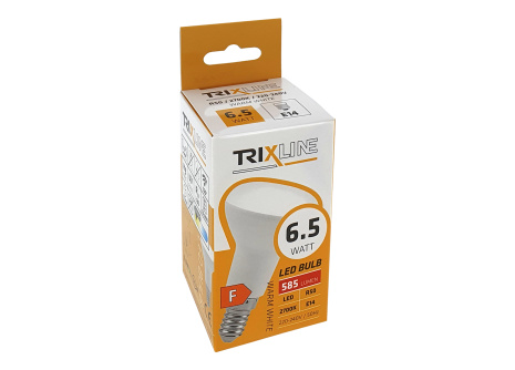LED žiarovka Trixline 6,5 W 585lm E14 R50 teplá biela