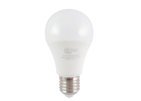 LED žiarovka Qtec 11W A60 E27 teplá biela