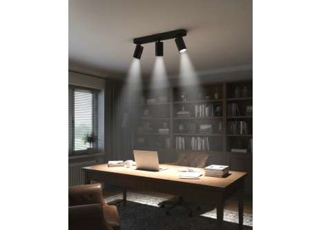 Q-04AD Stropné bodové svetlo 3xGU10 čierne QTEC Q-04AD Stropné bodové svetlo 3xGU10 čierne QTEC