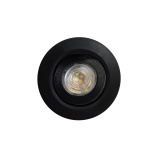 Q-13DL LED stropné svietidlo 5W - čierne, kruhové - QTEC