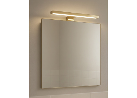 Q-304G LED 5W/400lm/4000K zrkadlové svetlo 30cm - lesklé zlaté QTEC