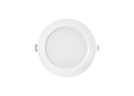 Q-102P LED panel 9W 990lm 4000K biely - kruhový vstavaný Qtec