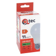 LED žiarovka Qtec 11W 990lm A60 E27 2700K