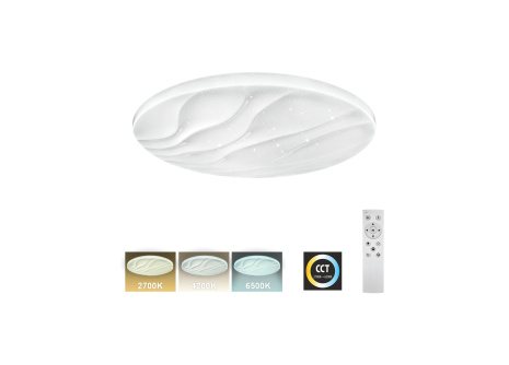 LED stropné svietidlo TR-606C - LIKA 36W 3420lm ø48cm CCT + ovládač Trixline