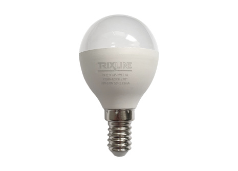 LED žiarovka Trixline 8W 736lm E14 P45 neutrálna biela