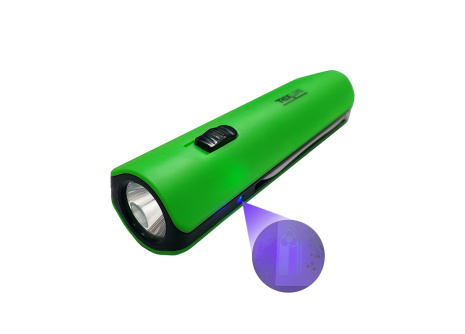 LED ručné svietidlo s UV na bankovky TR-068L zelené Trixline