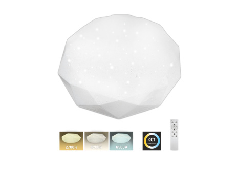 LED stropné svietidlo TR-601C - INDUS 80W 7600lm ø78cm CCT + ovládač Trixline