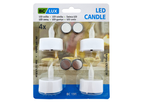  LED čajové sviečky BC 191 4ks