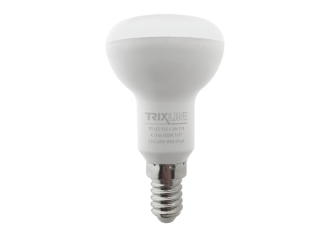 LED žiarovka Trixline 6,5 W 611lm E14 R50 studená biela