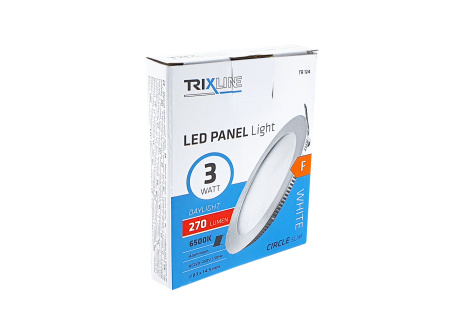 Podhľadové LED svietidlo TRIXLINE – okrúhle 3W 6500K denné svetlo