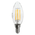 Dekoračná LED žiarovka FILAMENT Trixline 5W 600lm C35 E14 teplá biela