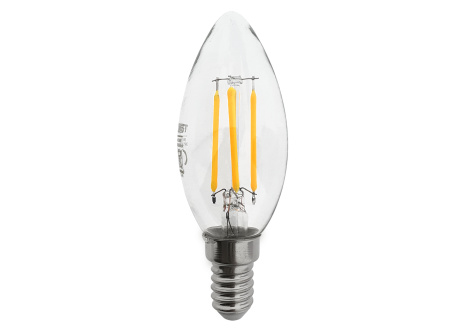 Dekoračná LED žiarovka FILAMENT Trixline 5W 600lm C35 E14 teplá biela