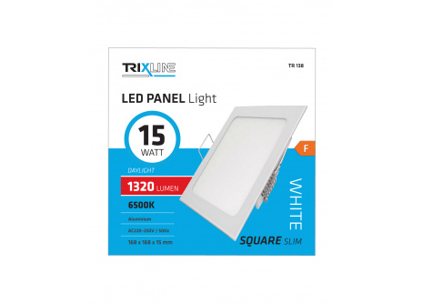 Podhľadové LED svietidlo TRIXLINE – štvorcové 15W studená biela