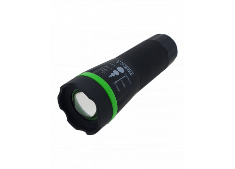 Ručné LED svietidlo so zoomom TR 311R zelená, ABS/1W
