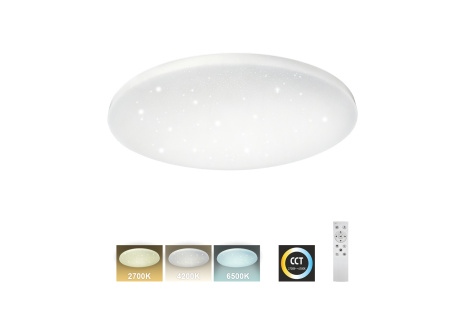 LED stropné svietidlo TR-602C - IPOLY 60W 5700lm ø58cm CCT + ovládač Trixline