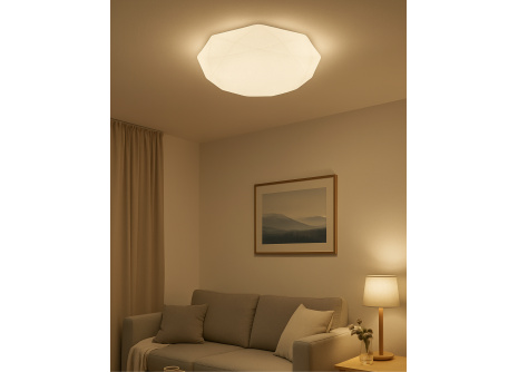LED stropné svietidlo TR-600C - INDUS 60W 5700lm ø58cm CCT + ovládač Trixline