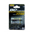 Nabíjateľná 1,2V tužková batéria BCR6/2200/2BP 