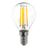 Dekoračná LED žiarovka FILAMENT Trixline 5W 600lm G45 E14 teplá biela