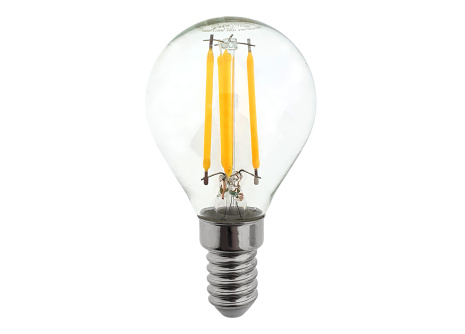 Dekoračná LED žiarovka FILAMENT Trixline 5W 600lm G45 E14 teplá biela