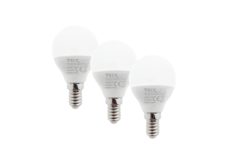 LED žiarovka Trixline 6W P45 E14 neutrálna biela 3 PACK