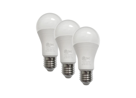 LED žiarovky 12W/1104lm/A60/E27 neutrálna biela 3 PACK Qtec