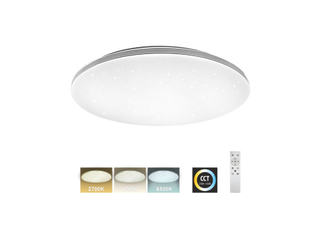 LED stropné svietidlo TR-613C - VENTA 80W 7600lm ø78cm CCT + ovládač Trixline