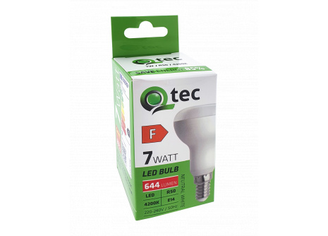 LED žiarovka Qtec 7W R50 E14 4200K