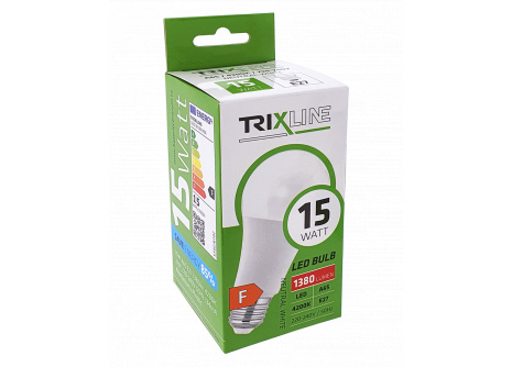 LED žiarovka Trixline 15W 1380lm E27 A65 neutrálna biela